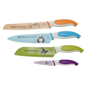 Genius® Profi-Messer-Set 6tlg. mit Cartoon-Drucken - tv-original - 1