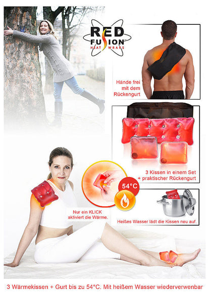 Red Fusion Wärmekissen-Set. Ideal für Schmerztherapie - tv-original - 6