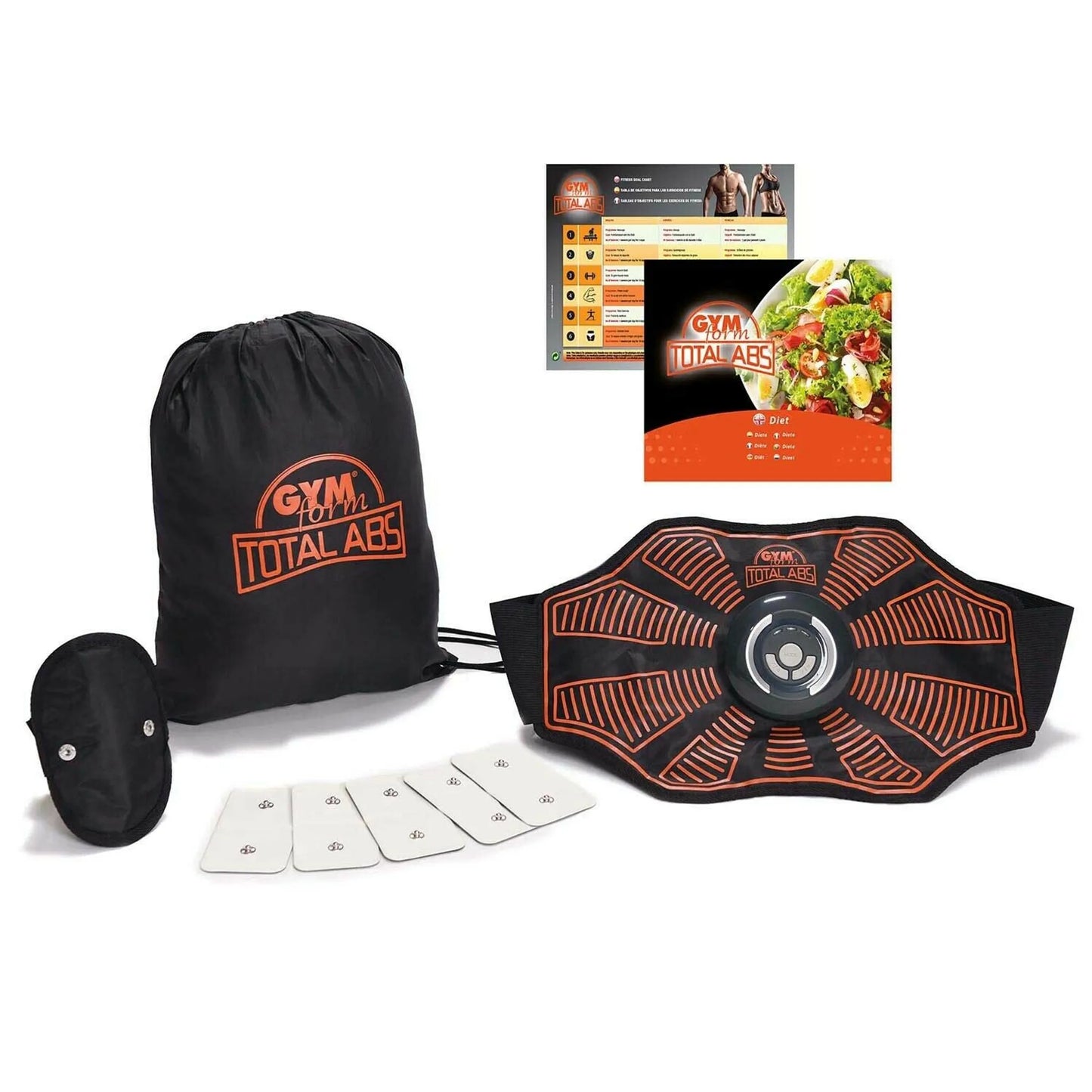 Genius Gymform Total Abs - EMS-Trainer - Elektro-Muskel-Stimulation - 10 Teile