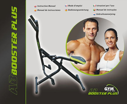 Gymform® Ab Booster PLUS - Ganzkörper-Trainingsgerät, Fitness Kleingerät, Heimtrainer - inkl. Bildschirm, Trainingsanleitung und Diätplan - Aus der TV Werbung