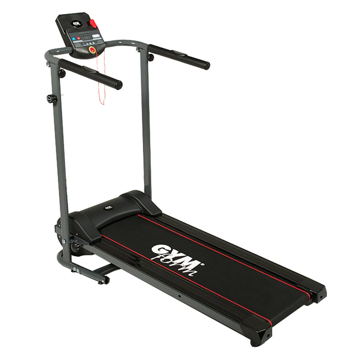 Gymform® Slim Fold Treadmill - kompaktes, zusammenklappbares Laufband, Fitnessgerät 6 km/h, 3 Programme sowie 3 variabel einstellbare Geschwindigkeiten bis 110 kg – Aus der TV Werbung