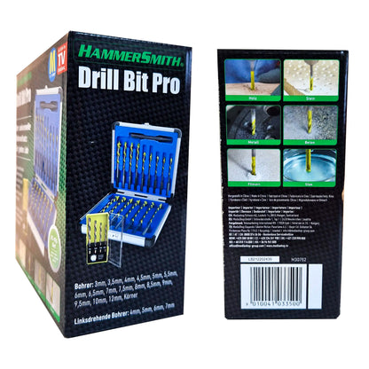 Hammersmith Drill Bit Pro – universelles Bohrer Set aus Titan-Legierung
