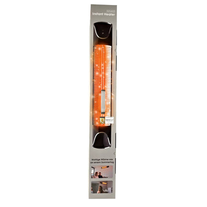 LIVINGTON Instant Heater – Infrarotheizung für schnelle Wärme ohne Energieverlust – Heizstrahler mit Timer & Fernbedienung – auch als Terrassenheizstrahler im Außenbereich