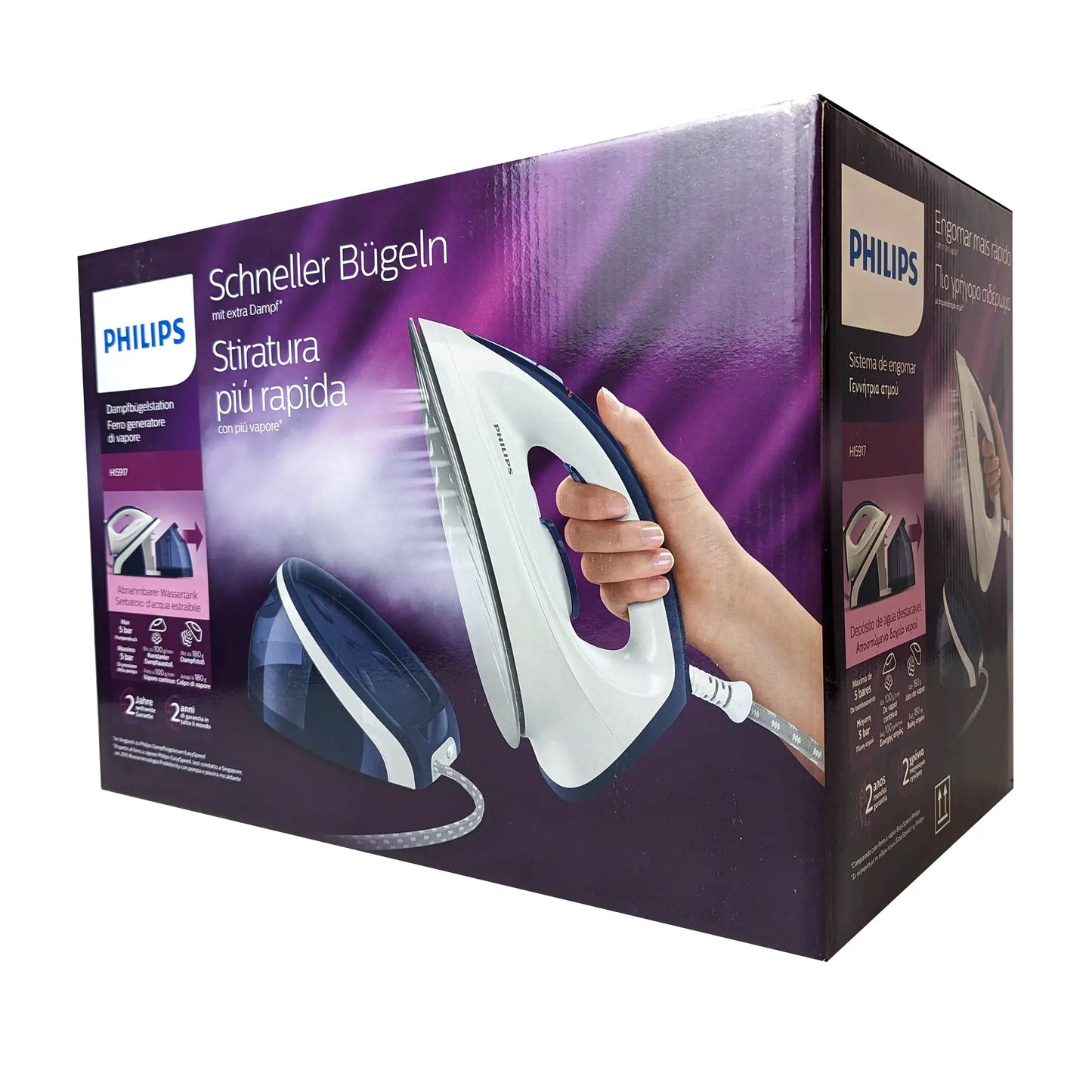 Philips Dampfbügelstation HI5917 - Keramik Bügeleisen