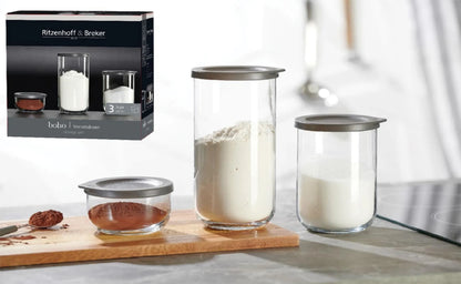 Ritzenhoff & Breker Vorratsdosen-Set "BOHO" rund 3-teilig