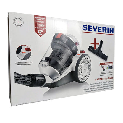 SEVERIN My 7102 S Power Staubsauger Beutellos 800 Watt + Zusätzliche XL-Parkettdüse