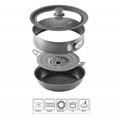 STONELINE® Multi Back- und Dampf-Pfannen-Kombination