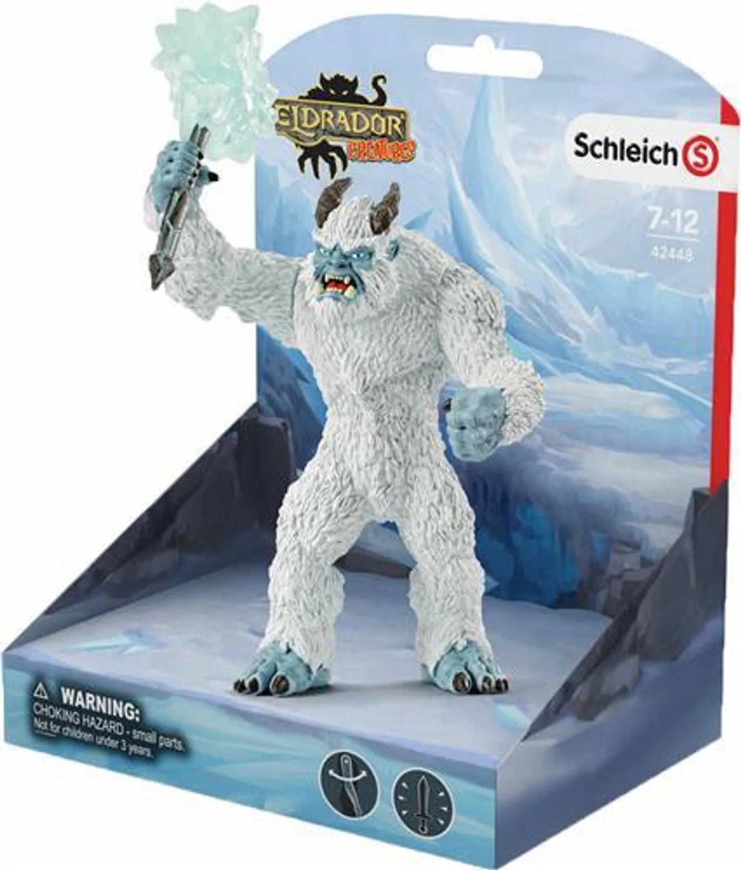 Schleich Eldrador Figur Sammelfigur Eismonster mit Waffe 42448