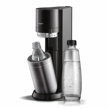 SodaStream DuoTitan Trinkwassersprudler, inkl. 1x 1 Liter Glasflasche, 1x 1 Liter PET, 1 x Quick Connect Zylinder