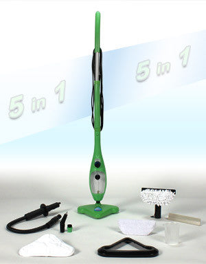 Neu: H2O Mop X5 1300-Watt, 5-in-1 Dampfreiniger in der Farbe: ROT - tv-original - 2
